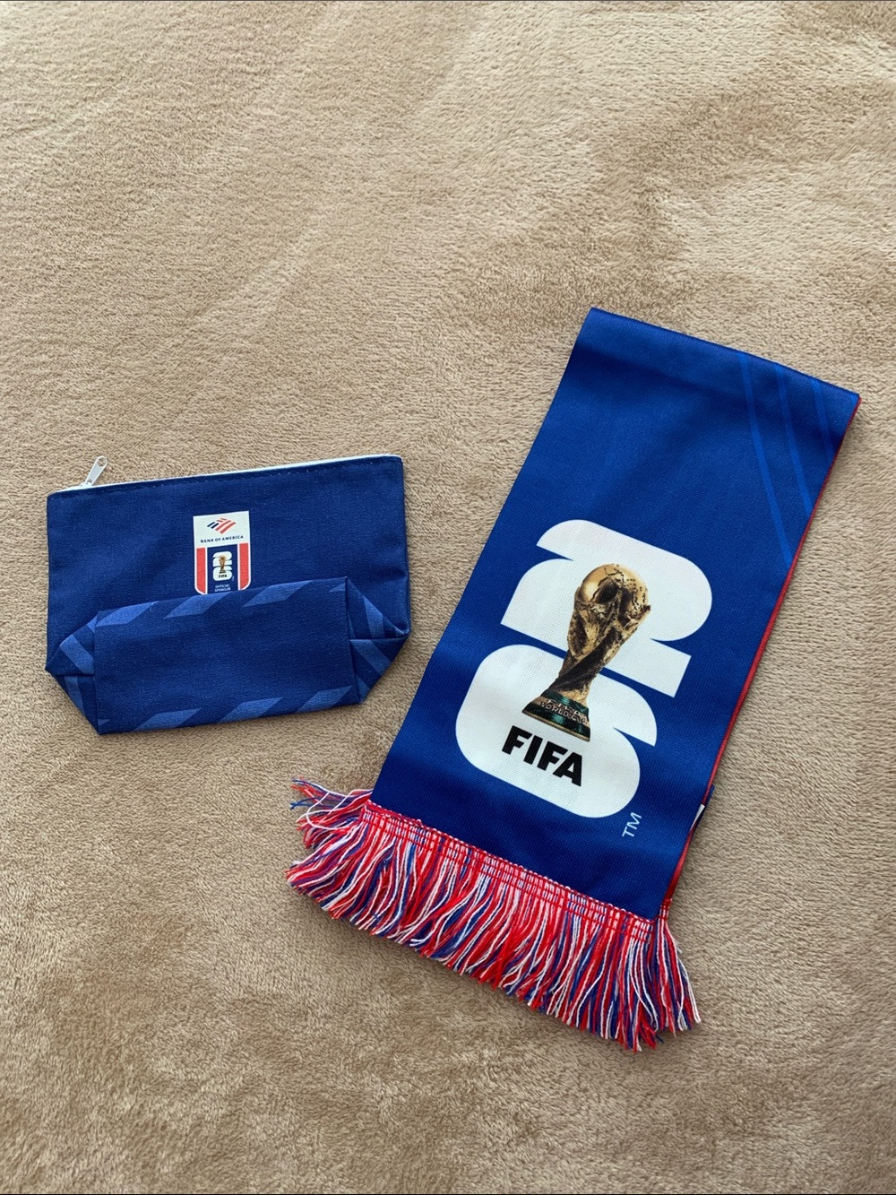 FIFA World Cup 2026 Supporter Scarf muffler & zipper pouch Limited Edition